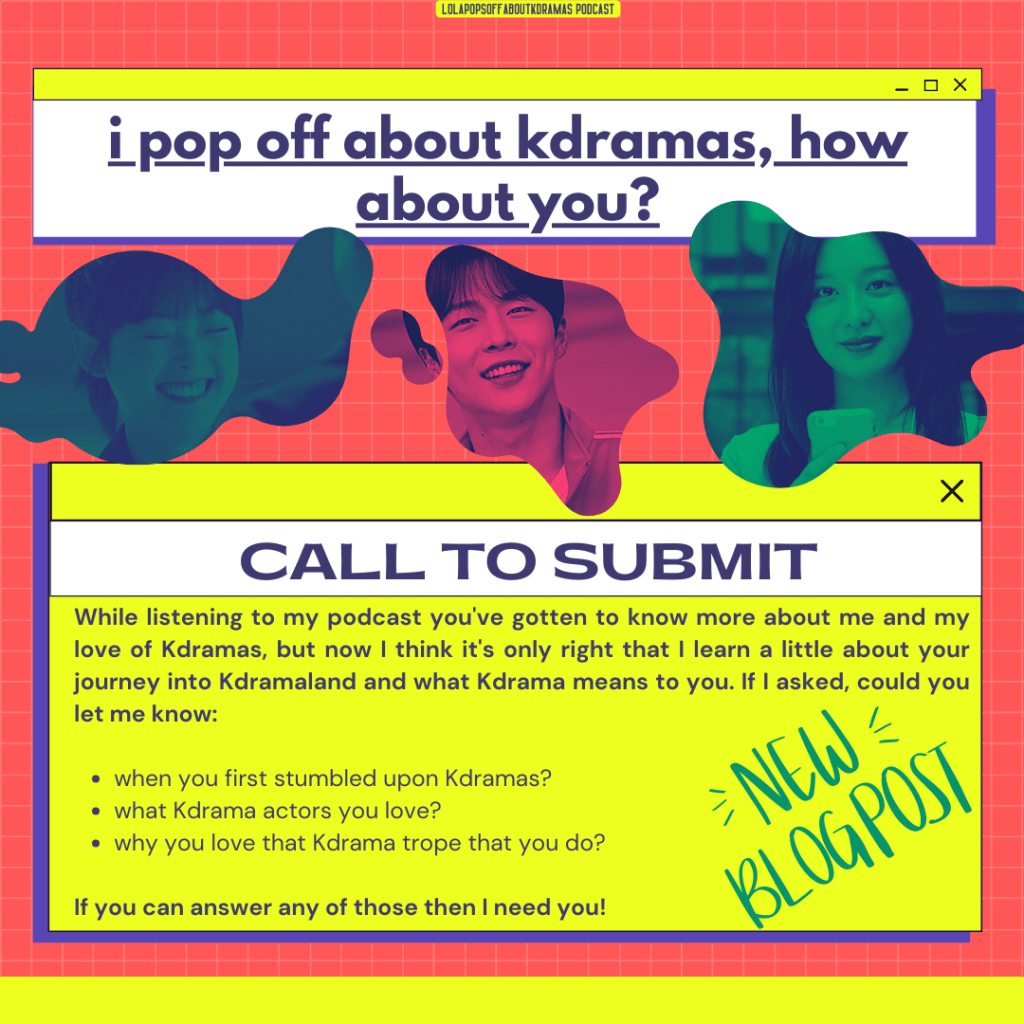 i pop off about kdramas, how about you?